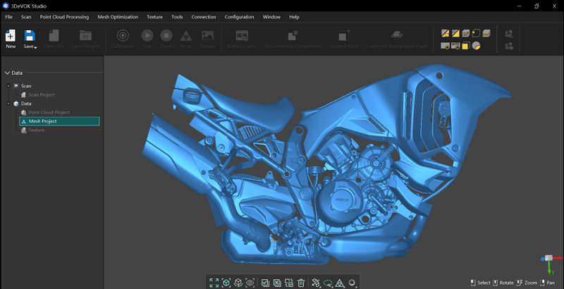 Motorcycle Engine 3D Data