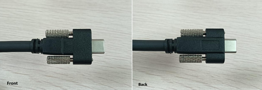 3DeVOK device's Type-C port for the data cable