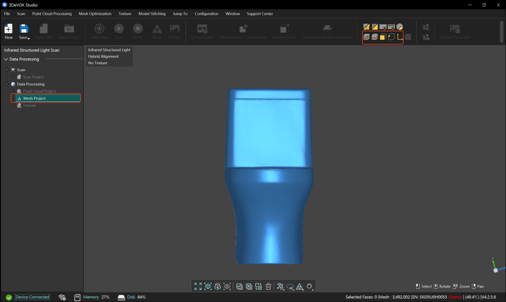 What measurement tools are available in 3DeVOK Studio? - 3DeVOK