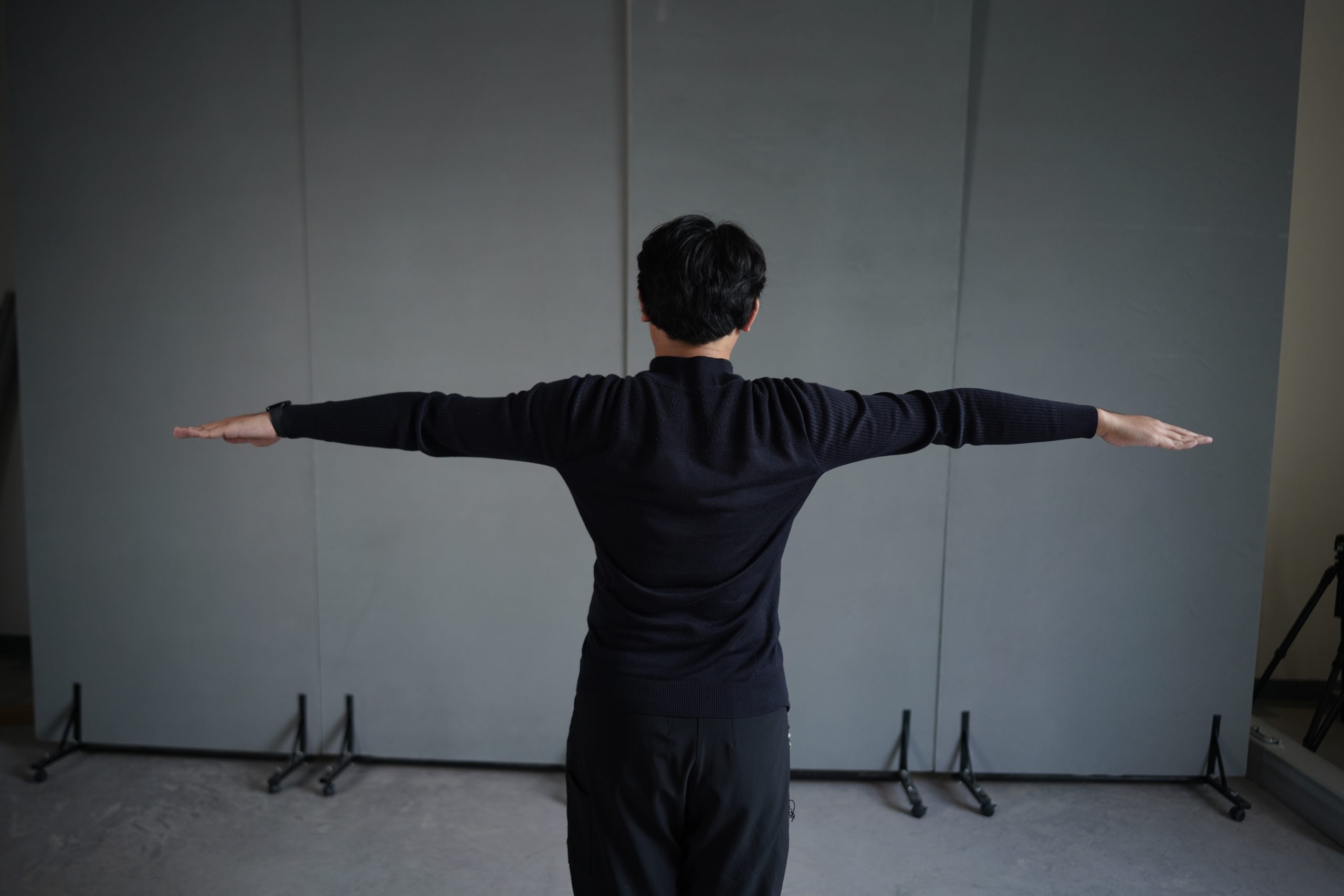 T-pose standing posture