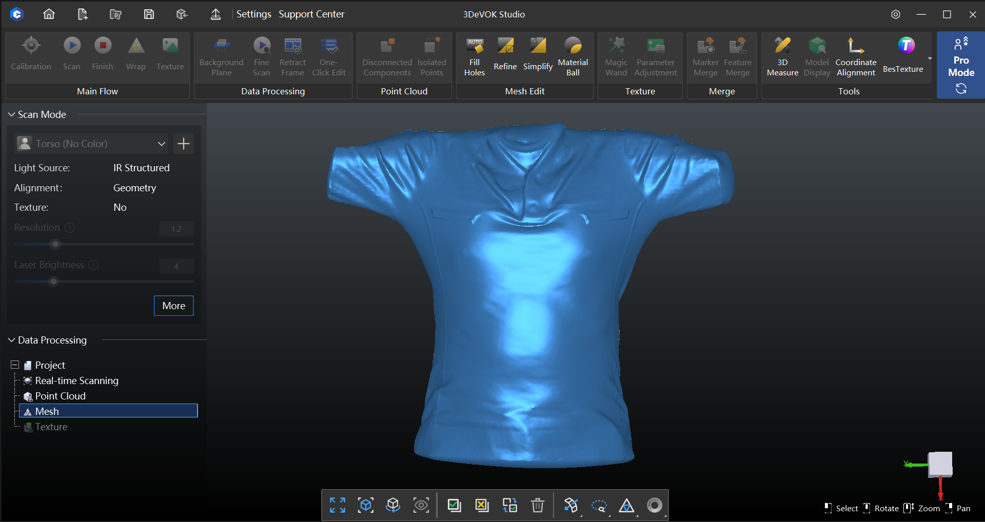 Torso mesh data
