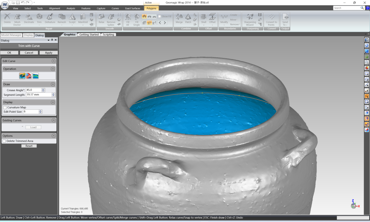 The Full Workflow of Adding Wall Thickness in Geomagic Wrap