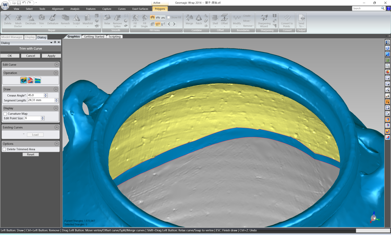 The Full Workflow of Adding Wall Thickness in Geomagic Wrap